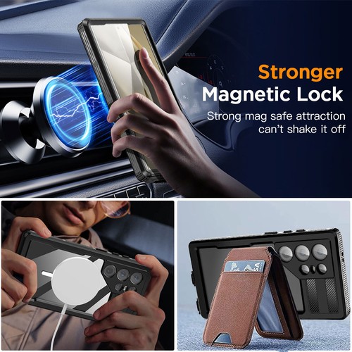 For Samsung Galaxy S25 S24 Ultra Case MagSafe Magnet Waterproof Shockproof Cover - Picture 8 of 19