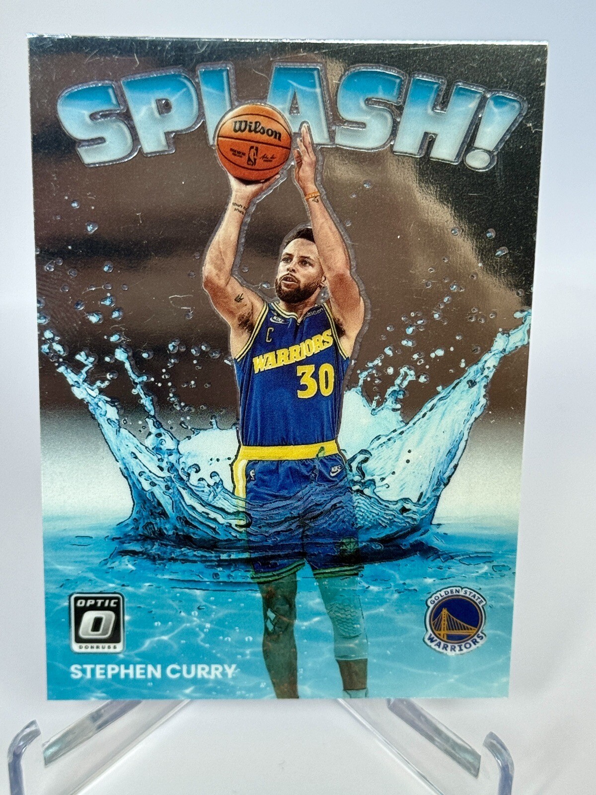 Stephen Curry 2022-23 Donruss Optic Splash! M29 #10 Golden State Warriors