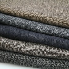 Herringbone Tweed  50% Wool Blend Upholstery Clothing Sofa Arm Chairs Fabric