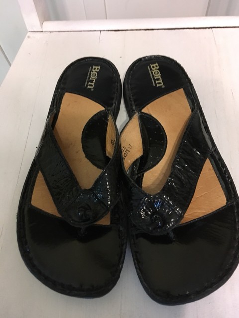 Flip Flops Prada Women Patent Leather Black 1Y449ENERO | eBay
