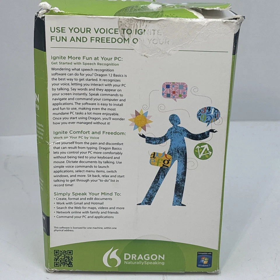 Nuance Dragon NaturallySpeaking 12 Basic Speech Recognition Software - NEW OPEN - Image 2 of 4