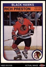 1982 O-Pee-Chee #71 Rich Preston Blackhawks 7 - NM