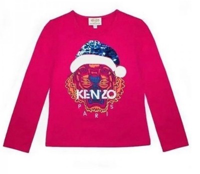 Kenzo Exclusive Edition Embroidered Shirt Kids 5A/110 Tiger Sequin LS Tee