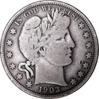 1903 50c Barber Half Dollar ~ VG