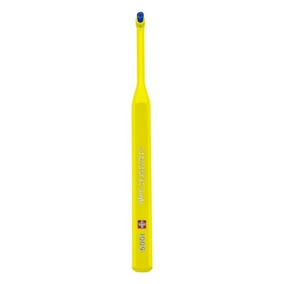Curaprox CS 1009 Single-Tuft Toothbrush, Yellow/Navy, Single Pack | Dentist R...