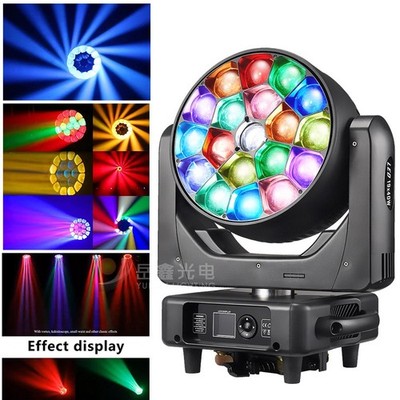 19x 40W RGBW Led Bee Eye Wash Zoom Moving Head Light Stage Light DJ Disco Bar