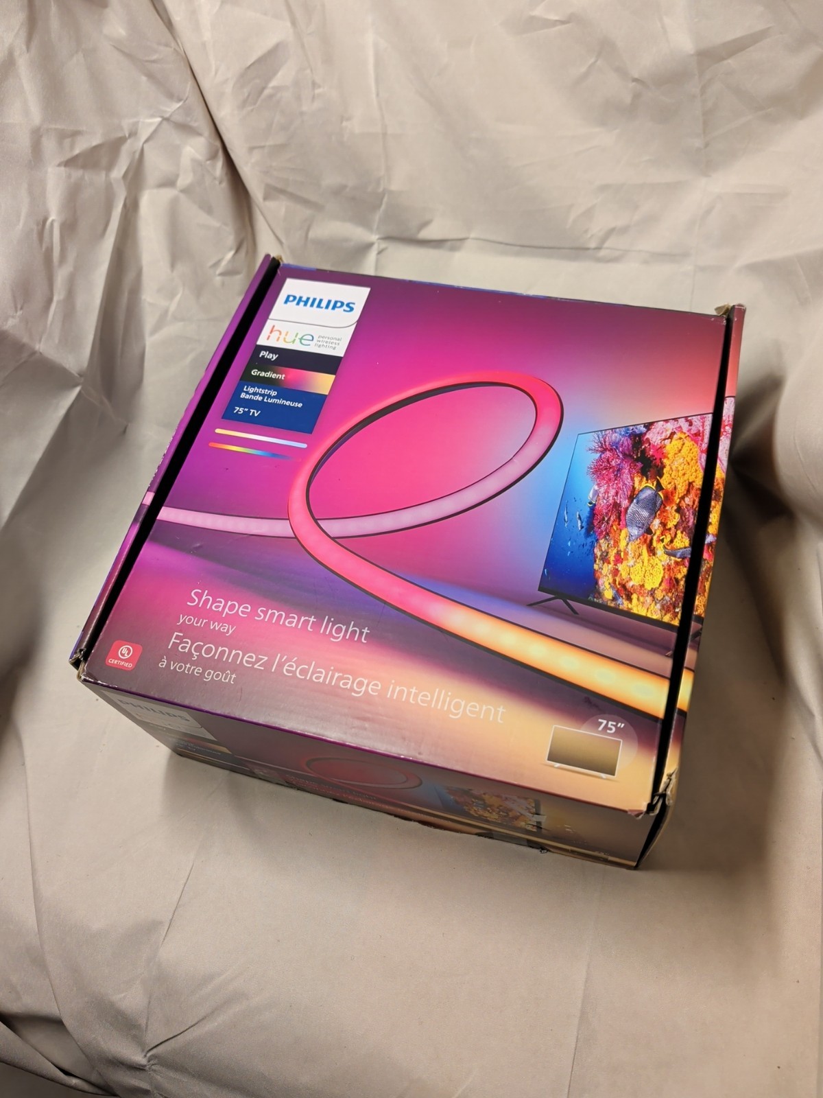 Philips Hue Play Gradient TV Lightstrip 75" Part Of Strip Not Working