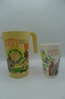 Vintage 1983 Return Of the Jedi Coca Cola Plastic Pitcher & Cup Movie Promo Set