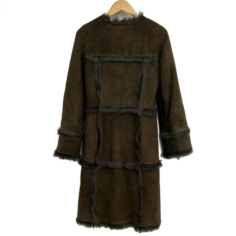 Auténtico abrigo para mujer ISABEL MARANT - marrón oscuro Foto 2 de 4