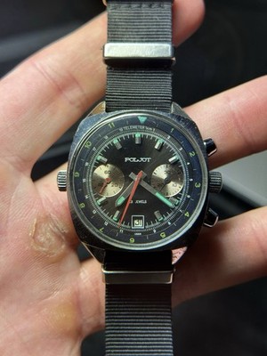 Poljot 3133 Chronograph   Soviet Mechanical Watch, 23 Jewels, VINTAGE USSR