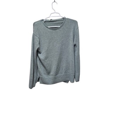 Ella Moss Women s Small Green Knit Crewneck Sweater NWT Minimalist