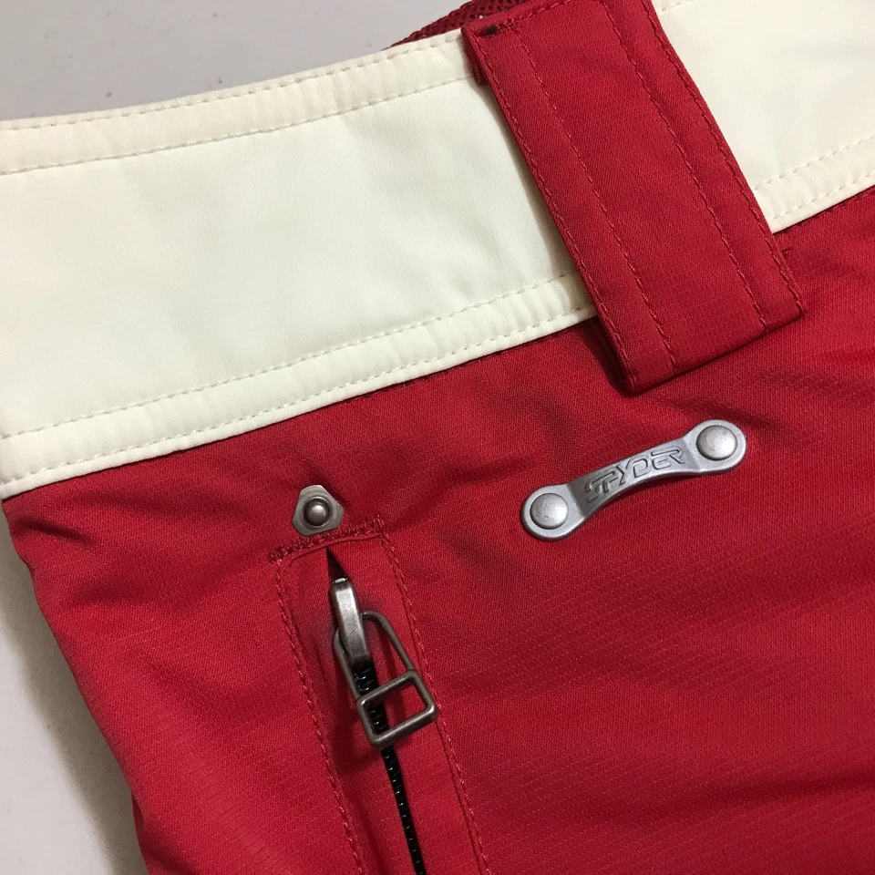 Женские красные изолированные лыжные штаны Spyder для команды сноубординга Venom размер S - Изображение 3 из 4