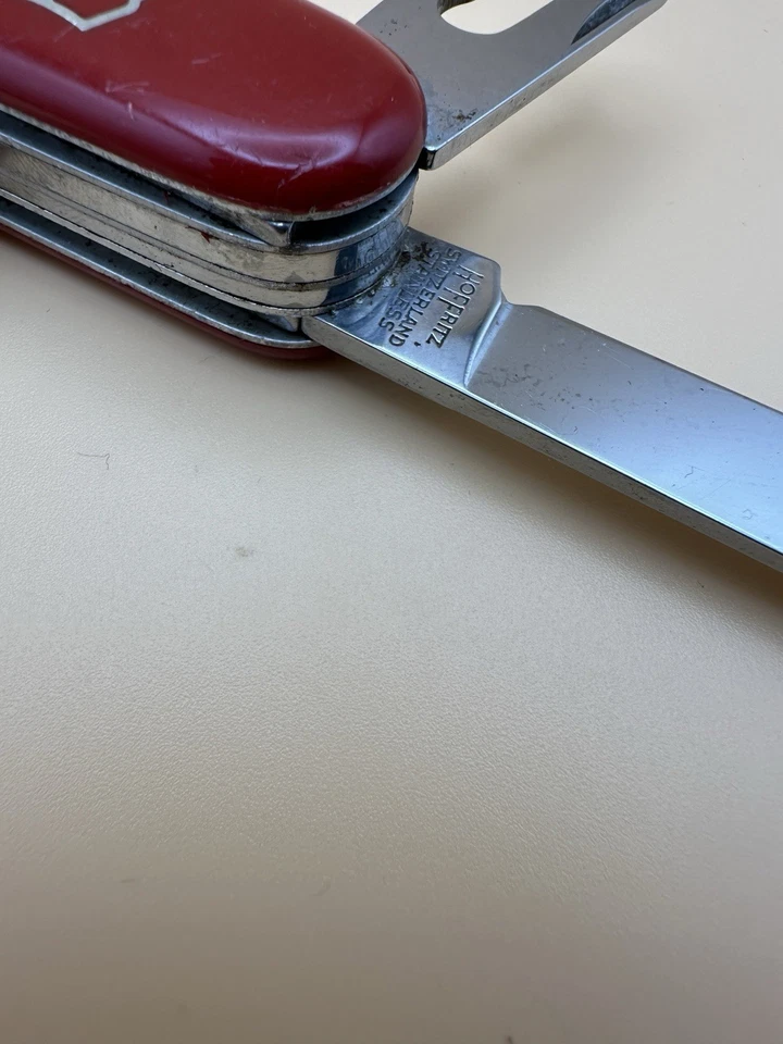 1957-1960 РЕДКАЯ! VICTORINOX CRAFTSMAN 91 мм VICTORIA из нержавеющей стали и HOFFRITZ красный - Изображение 3 из 4
