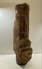Vintage Daiwa Coach Collection Tapestry and Leather Golf Bag