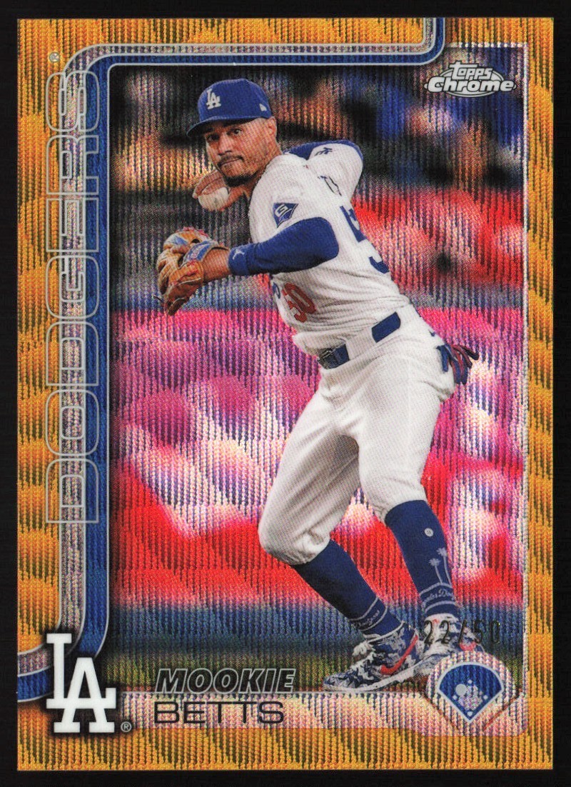 2025 Topps Chrome Gold Wave Refractor 22/50 Mookie Betts #50 TS8