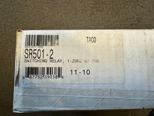 New old stock, Emerson taco SR 501–2 SR5 oh one switching relay