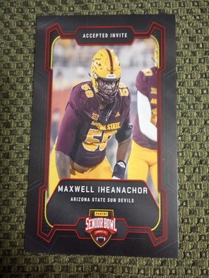 MAXWELL IHEANACHOR MAX 2026 SENIOR BOWL ROOKIE PITTSBURGH STEELER 3BY5 OVERSIZED