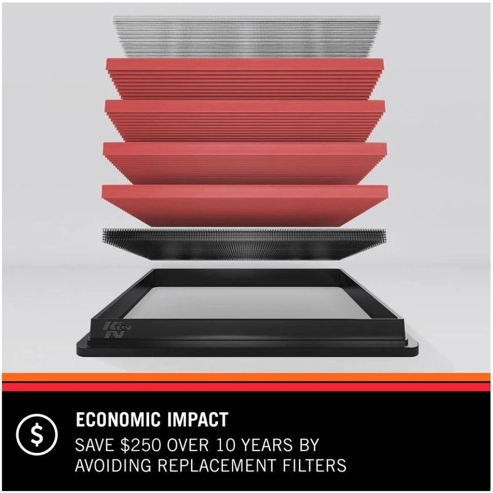 K&N Sport Luftfilter 33-2209 AUDI A4 00-09 Audi Cabriolet 04-09 SEAT EXEO 09-13 - Bild 4 von 4