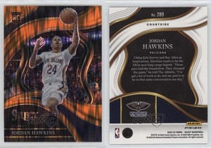 2023-24 Panini Select Courtside Orange Flash Prizm Jordan Hawkins #280 Rookie RC