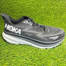 Hoka One One Clifton 9 Womens Size 11 Black Walking Running Shoes Sneakers