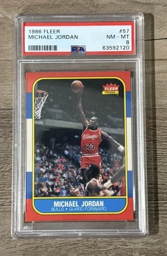 Jordan 1986 Fleer Jordan #57 Rookie