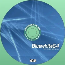 Latest New Release BlueWhite Linux OS Operating System for PC on DVD