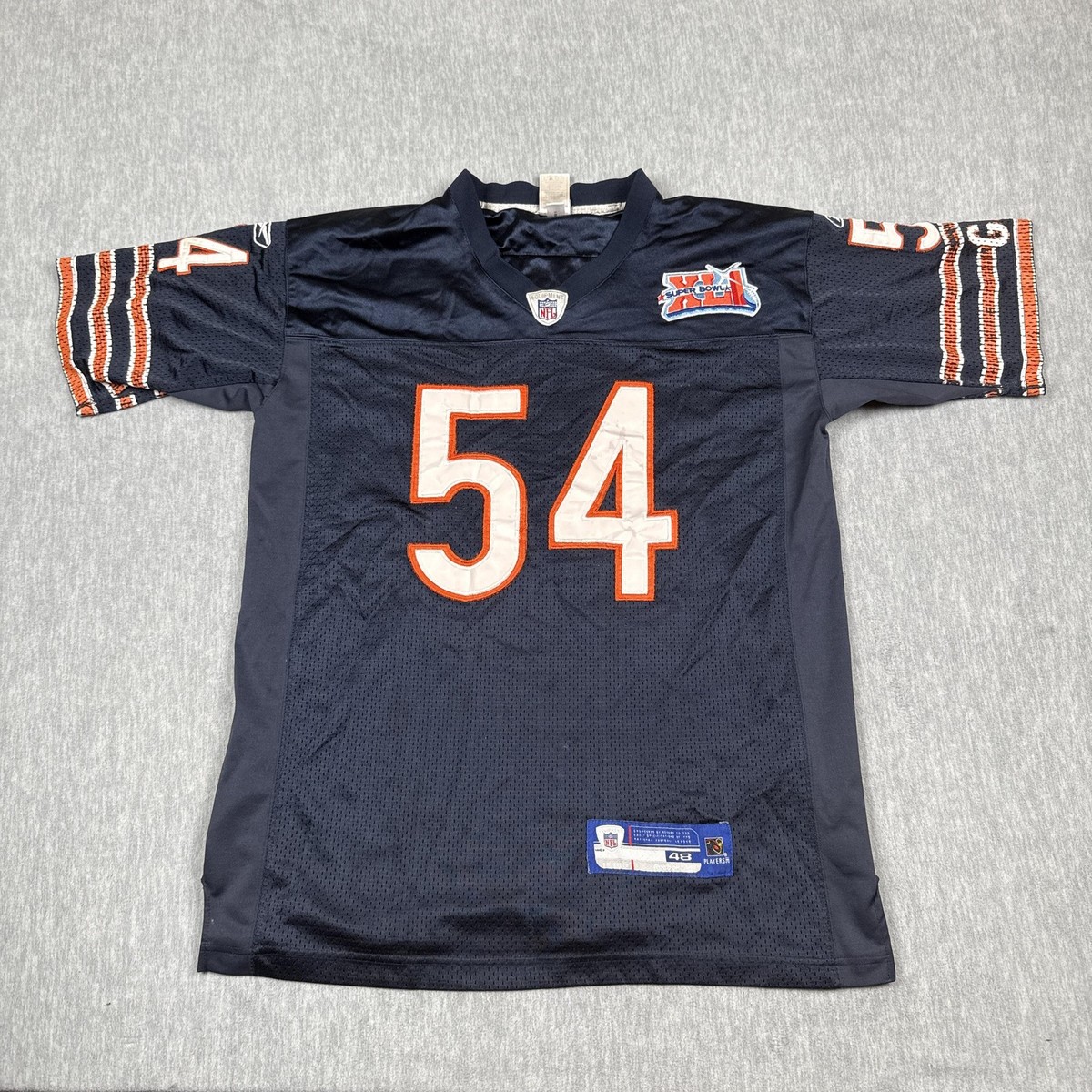 Chicago Bears Jersey Mens 48 Navy NFL Football Super Bowl XLI