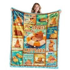 Gifts for Women, Cute Blankets for Girl, Decorations Soft 50"x60" Capybara