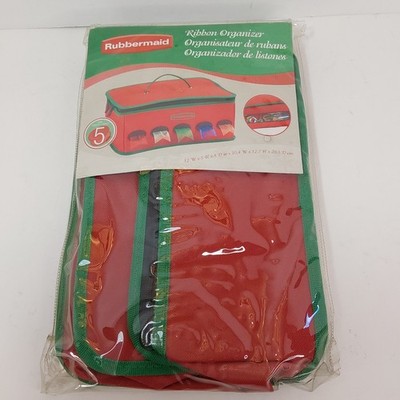 Rubbermaid Ribbon Organizer, New in Package, Holds 5 Rolls w/Add'l Compartment