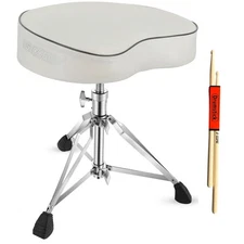 5 Core Drum Throne 4" Padded Ergonomic Guitar Stool Height Adjustable Chair