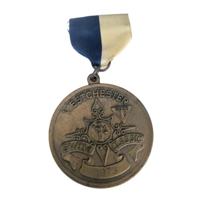 Vintage Westchester Swim Classic 1973 Bronze Color Medal Sponsored by Pepsi Co