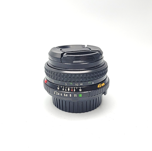 Minolta MD Rokkor-x 45mm f/2 Prime Lens for Minolta MD Mount SLR Film Cameras