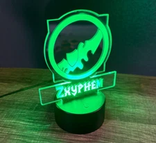 World of Warcraft Class Acrylic LED Night Light 8 Color Changing with Remote