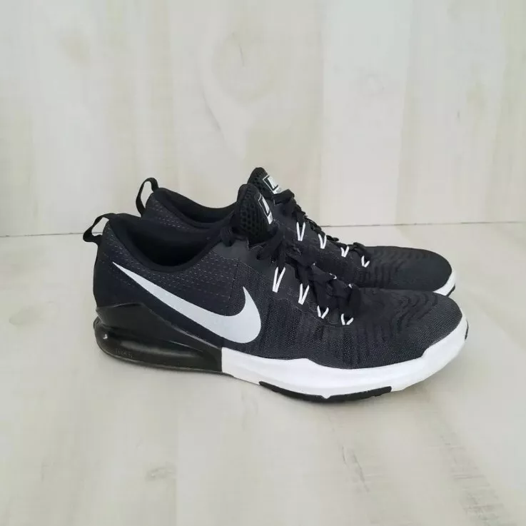 Nike Mens Zoom Train Action 852438 003 Black White Silver Running Shoes Size 9.5