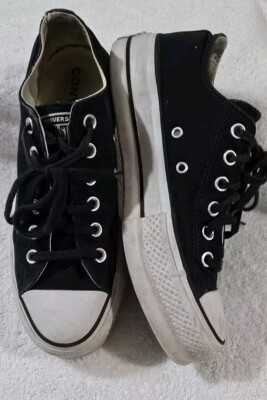Converse Chuck Taylor All Star Women Lift Platform Low Top Shoes Sneakers Size 8