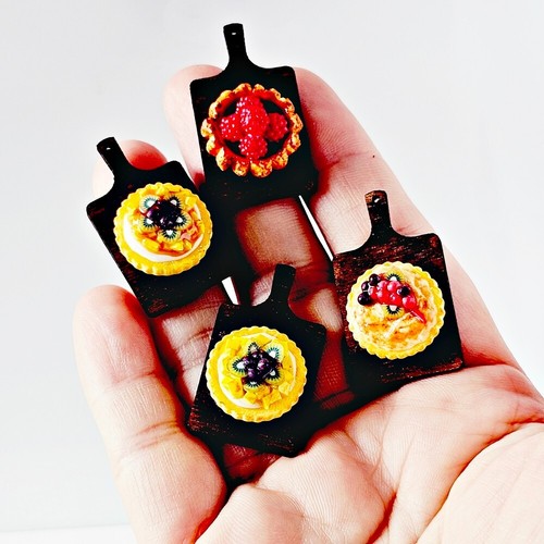 3 Miniatures Nourriture Pour Maison De Poupée - Résine - Détails Réalistes - Neuf
