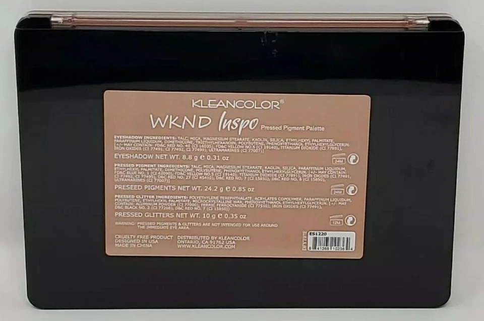 Kleancolor WKND INSPO Palette 30 Matte, Metallic & 4 Glitters Eyeshadow Palette - Image 2 of 2