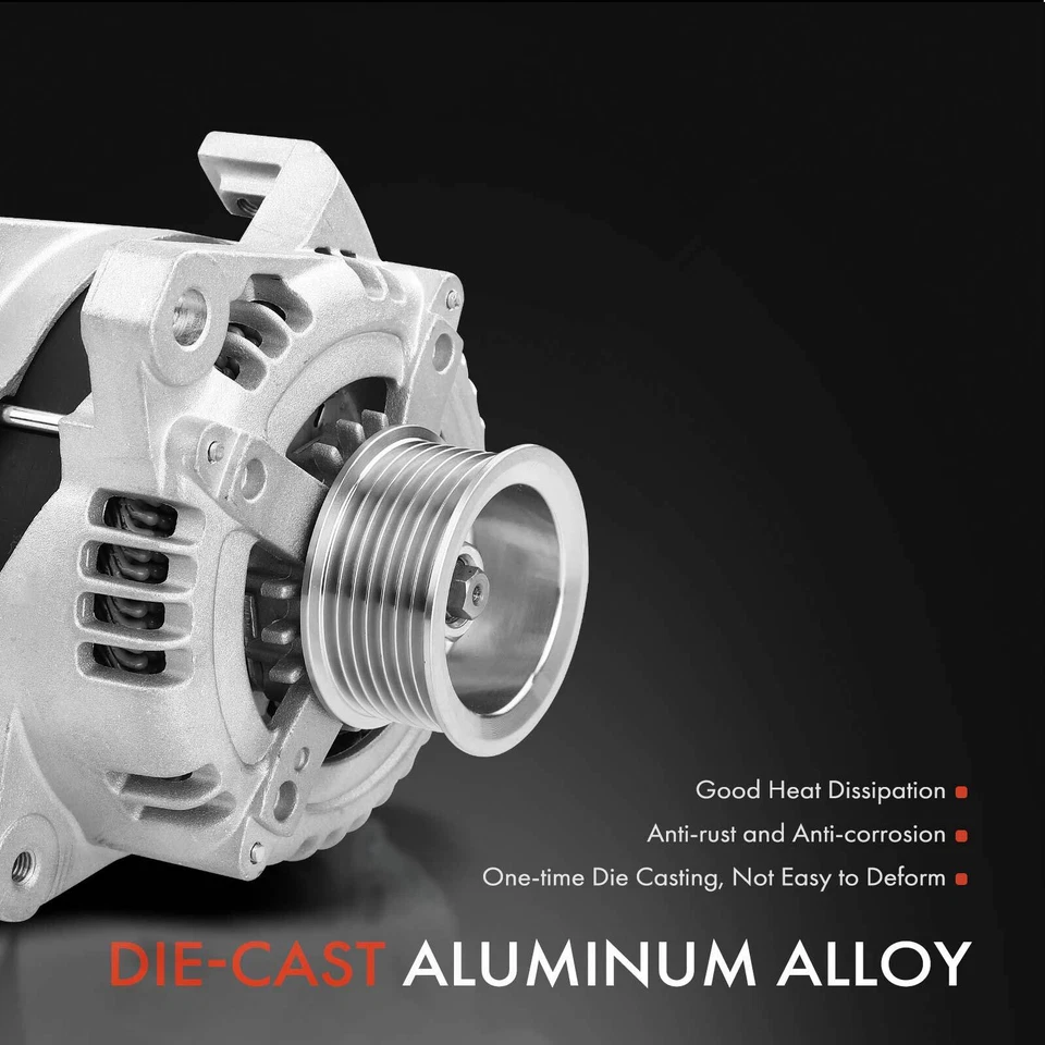 Alternador para Toyota Highlander 2001-2003 L4 2.4L 130A 12V CW polea de 7 ranuras Foto 4 de 4