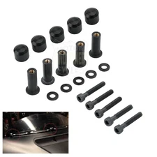 Windshield Bolts Screws Nut Caps Trim Kit For Harley Road Glide CVO Custom FLTRX