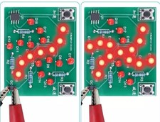 2 Sets Electronic Rotating LED Flashing Light DIY Kit for Soldering Practice