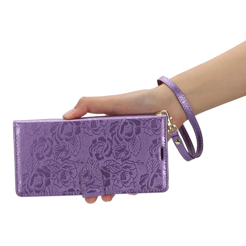 Floral Embossed Wallet Case For Samsung Galaxy S25 S24 S23 S22 S21 S20+ FE Ultra - Picture 34 of 57