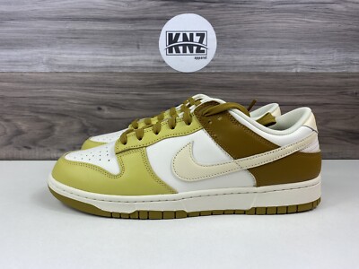 Nike Dunk Low Retro 'Bronzine' Coconut Milk Gold White | size 12.5