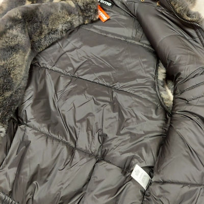 Supreme Faux Fur Hooded Vest Black brand new w / Tag Large size | eBay