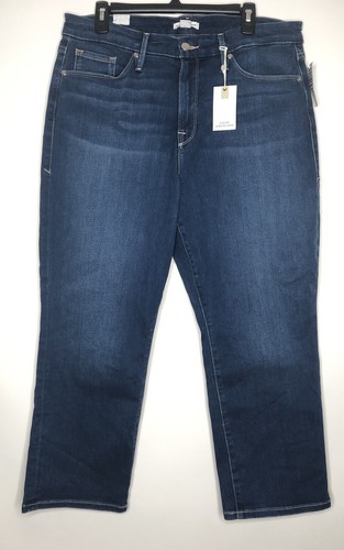 Good American New Womens Size 16 Blue Good Petite Straigth Jeans - Picture 4 of 5