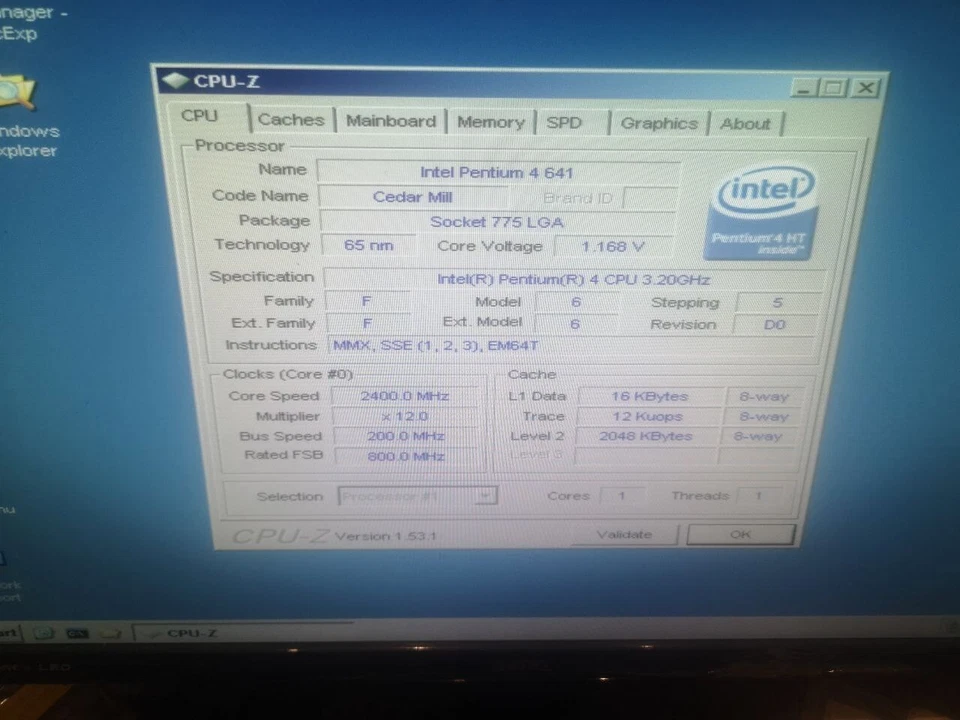 Intel Pentium 4 641 HT (CPU Intel s.775) - Imagen 3 de 4