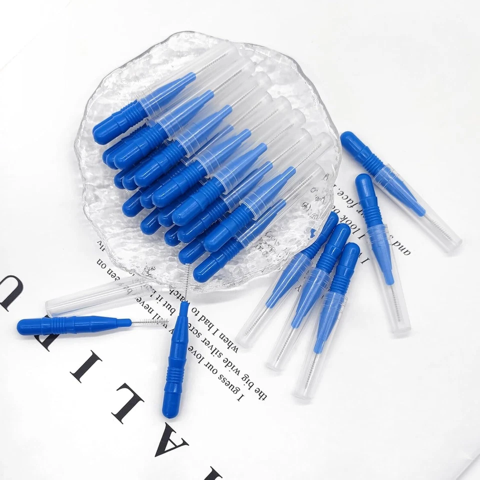 Dental Orthodontic Oral Floss Interdental Brush Lot Toothpick Teeth Cleaning - Image 2 of 4