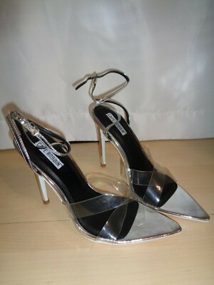 silver pointed toe heels