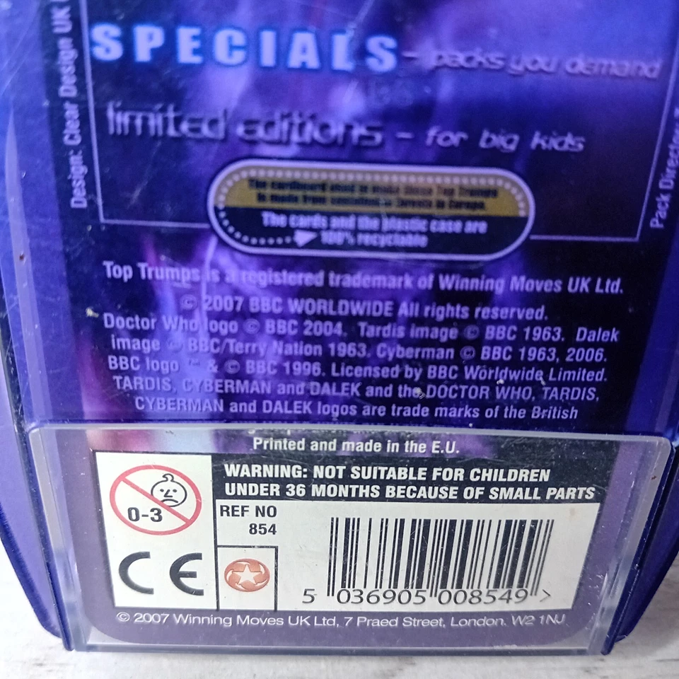 TOP TRUMPS DOCTOR WHO SPECIALS CARDS GAME - RARE RETRO - Image 3 of 4