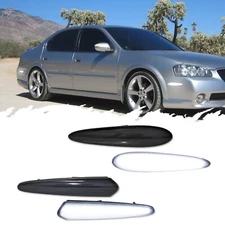 For 2000 2003 Nissan Maxima Front Rear Bumper side marker lights Smoked lens ...