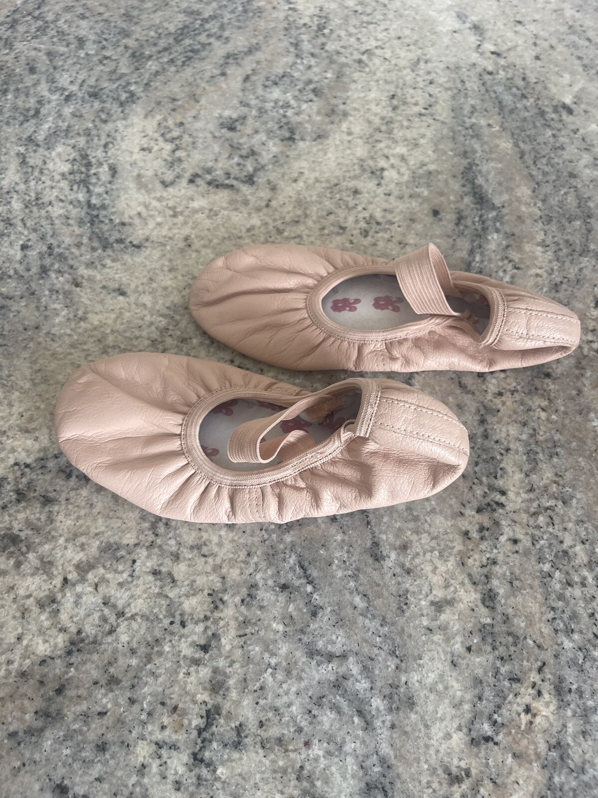 Pink Leather Ballet Shoes UK Size 1 eBay